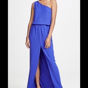 AMANDA UPRICHARD 💜 CHER PROM DRESS FORMAL PURPLE ONE Shoulder ASYM Maxi Dress S